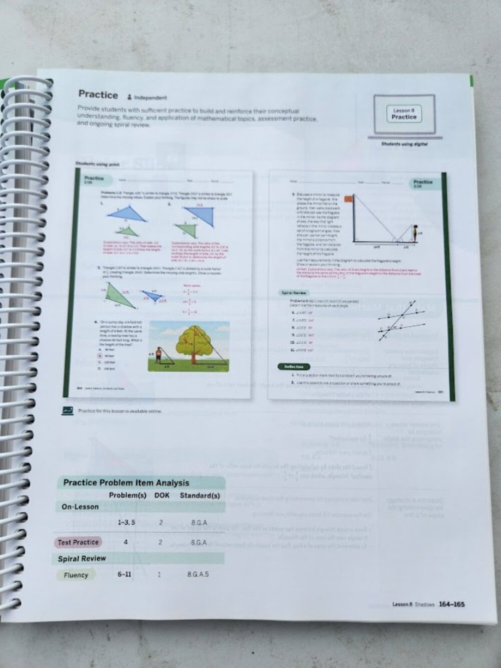 Amplify Desmos Math Grade 8 Volume 1 California Teacher Edition Book Answer Answ - Picture 11 of 15